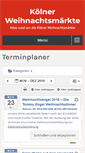Mobile Screenshot of koelnerweihnachtsmaerkte.de